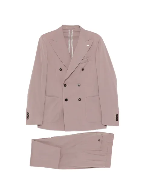 LUIGI BIANCHI MANTOVA double-breasted peak-lapel suit