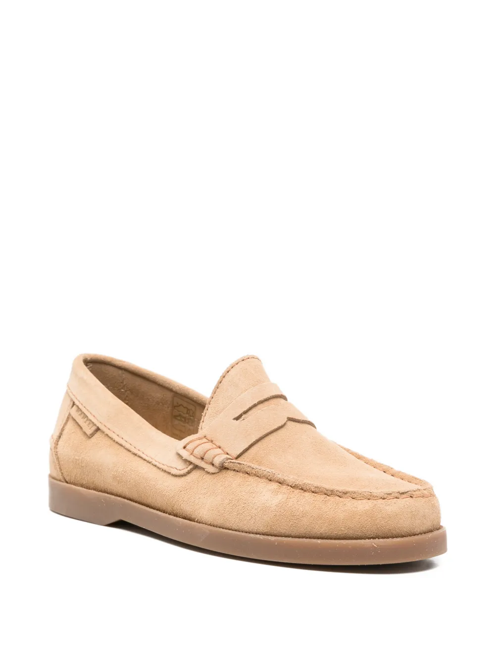 Manebi suede penny loafers Beige