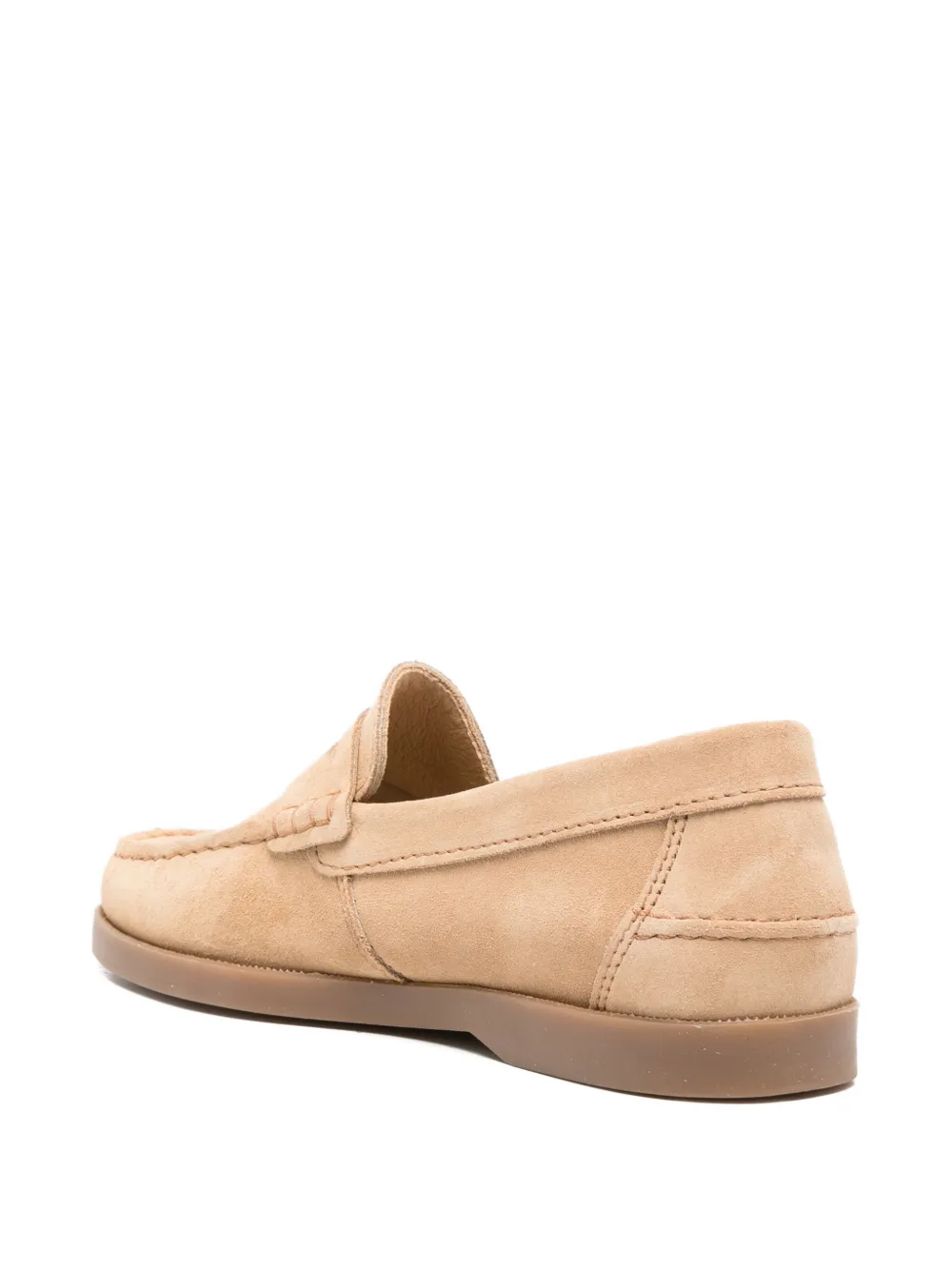 Manebi suede penny loafers Beige