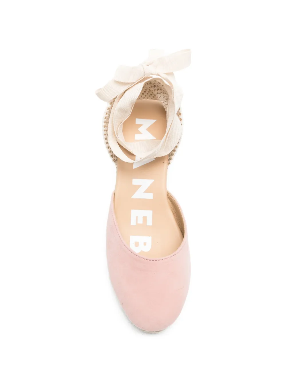 Manebi suede wedge espadrilles Roze