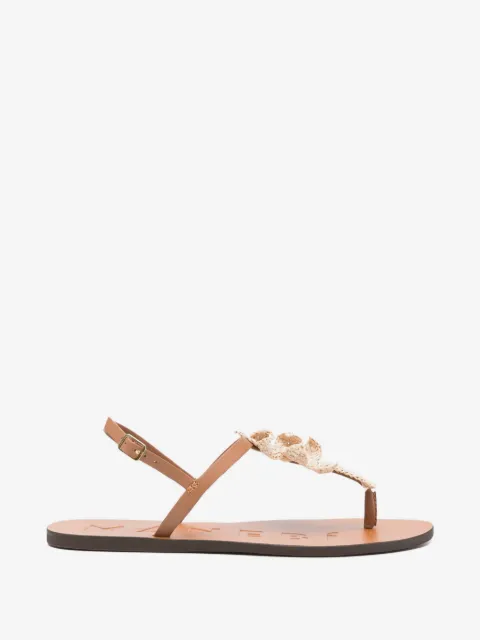 Manebi palm-patch sandals