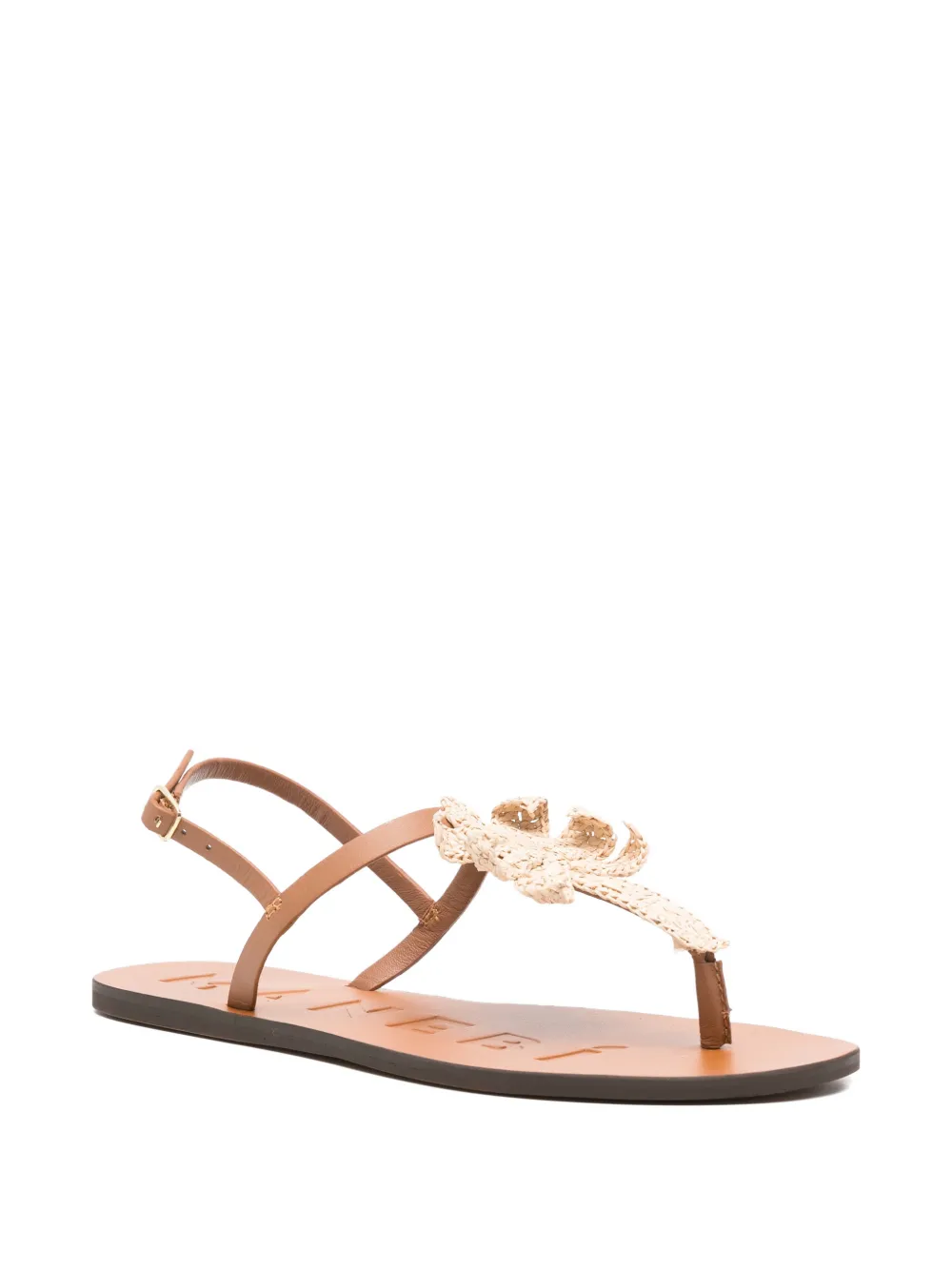 Manebi palm-patch sandals Bruin