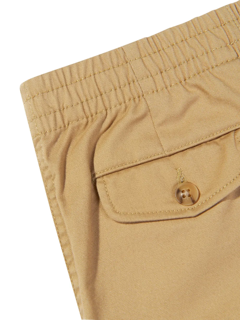 POLO RALPH LAUREN KIDS Elastische shorts met knoop Beige