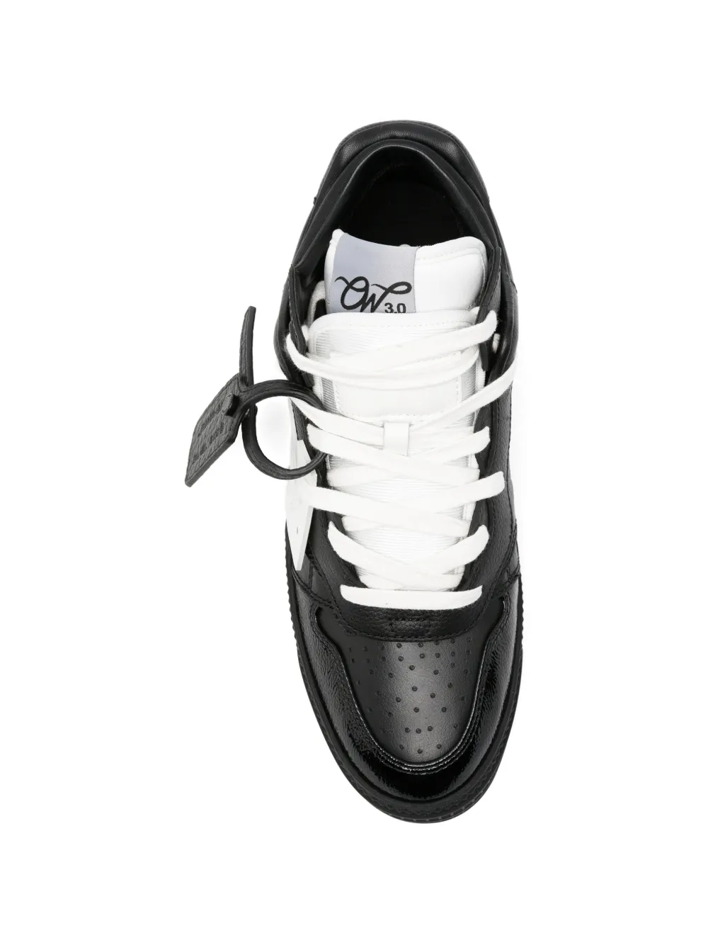 Off-White arrow patch sneakers Zwart