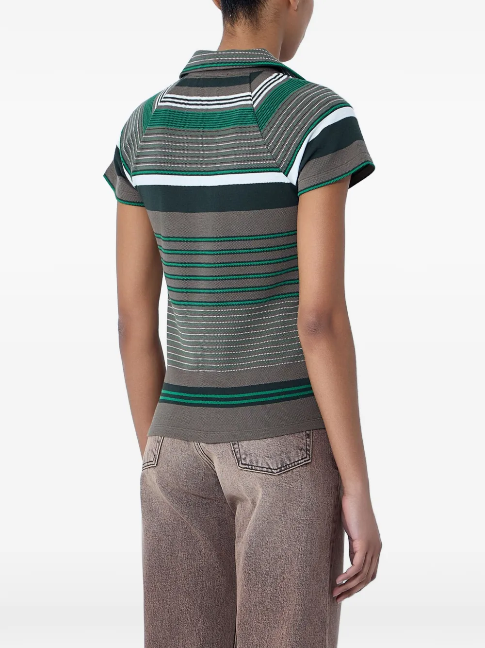 Lacoste Gestreept poloshirt Bruin
