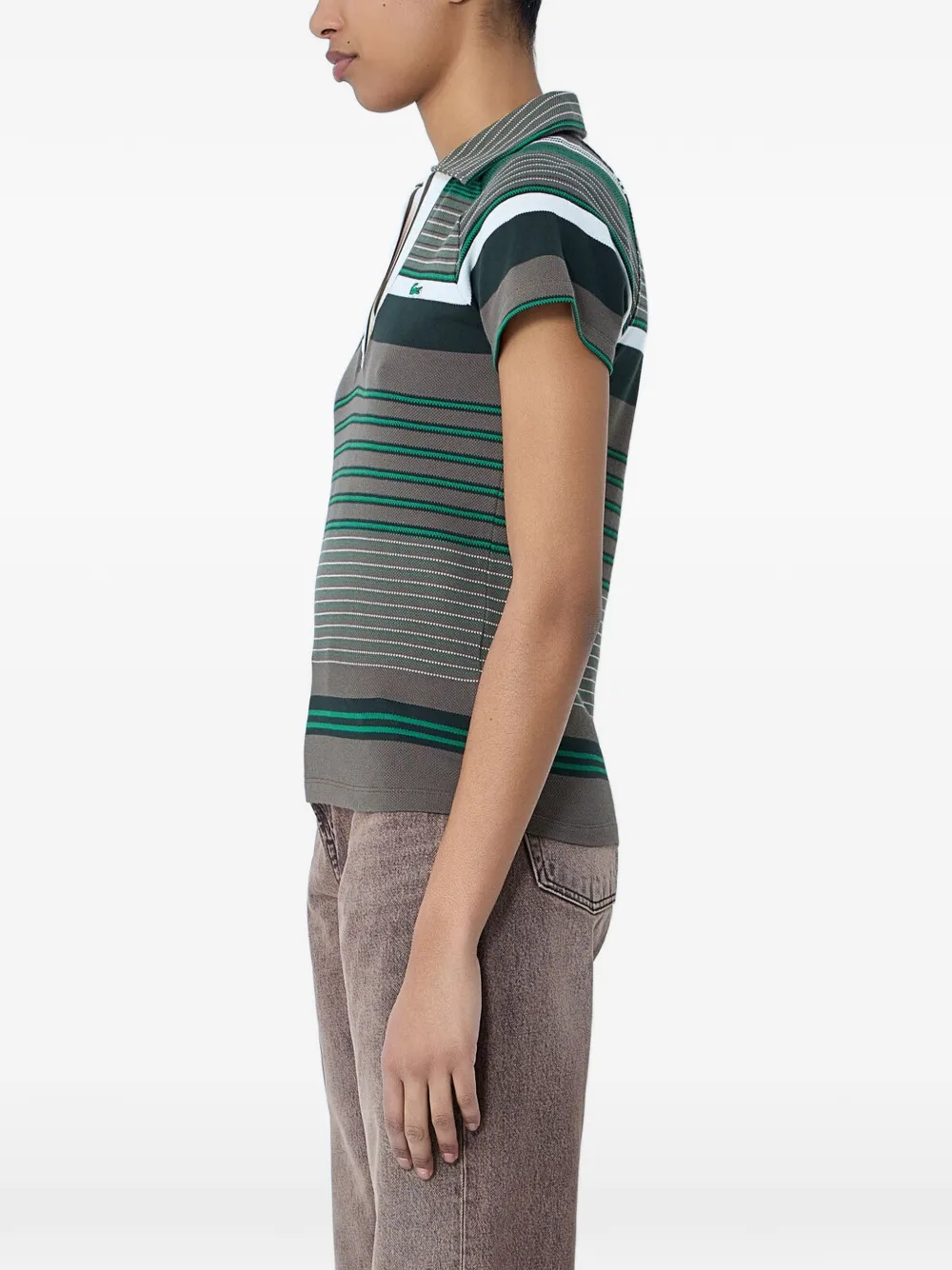 Lacoste Gestreept poloshirt Bruin