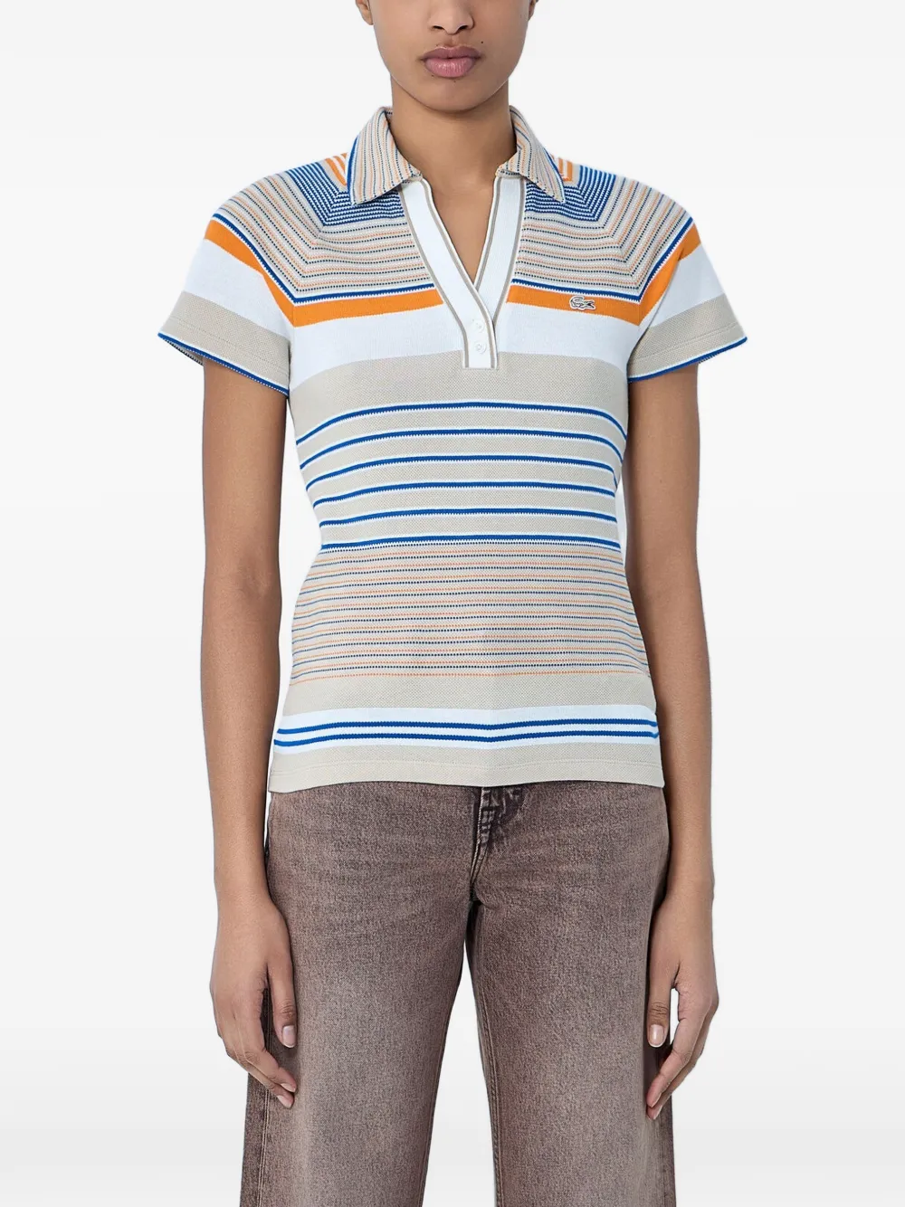 Lacoste striped polo shirt - Toni neutri