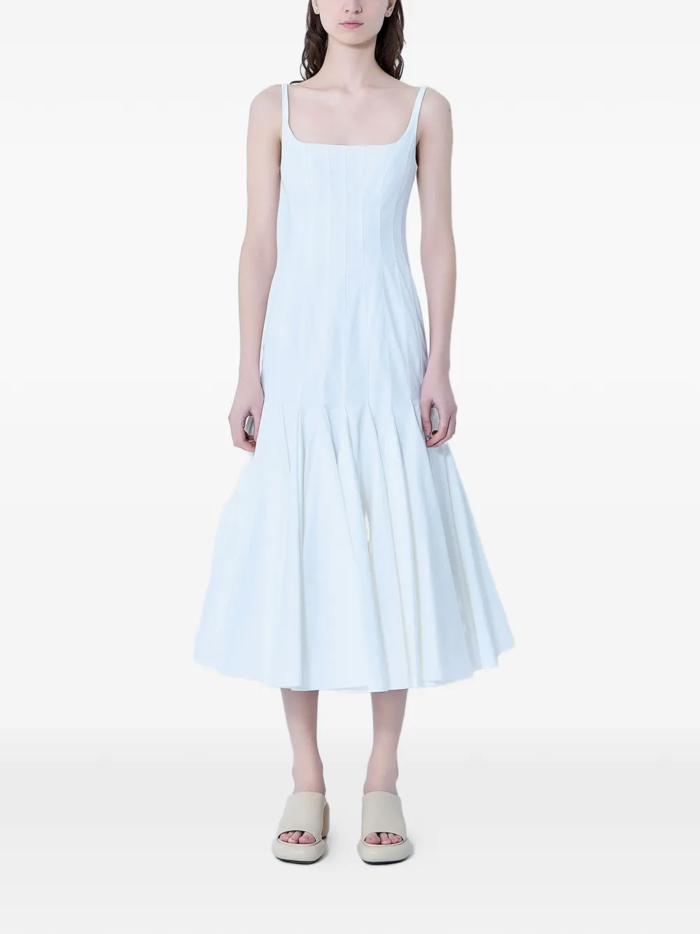 Jacquemus Agave midi dress - White