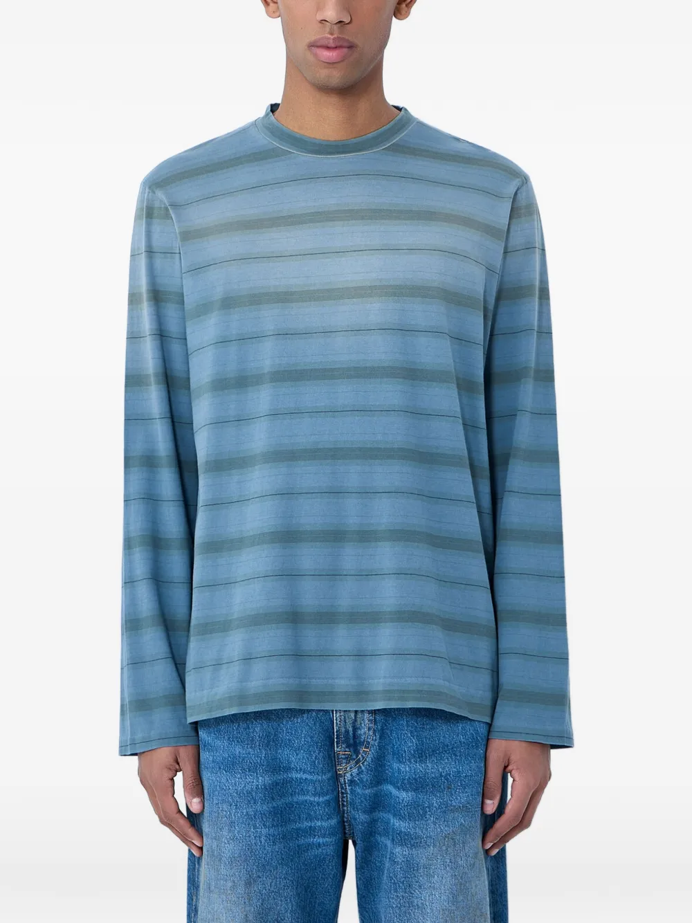 OUR LEGACY striped T-shirt - Blu