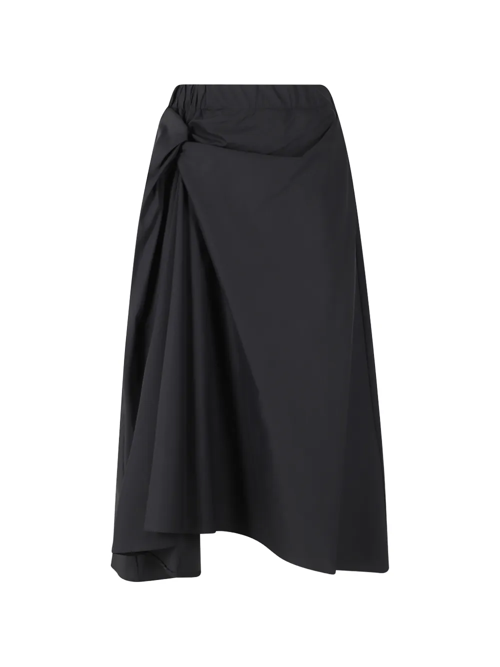 MeimeiJ knot-detail elasticated-waist midi skirt - Nero