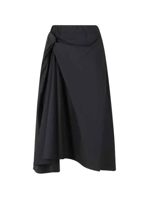 MeimeiJ knot-detail elasticated-waist midi skirt