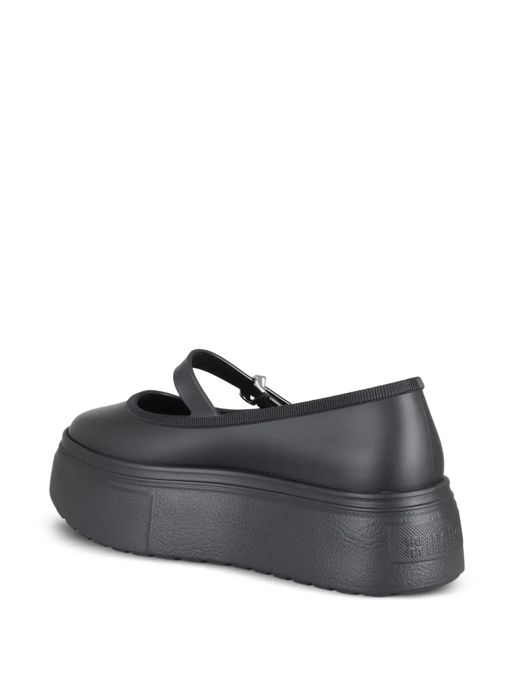 Melissa Ballerina's met plateauzool en gesp Zwart