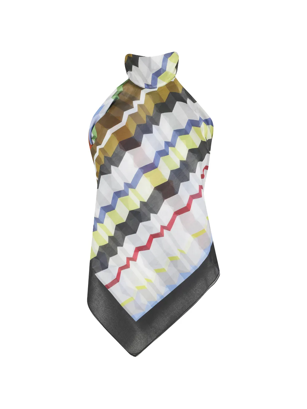 Missoni geometric-print halterneck top - Multicolore
