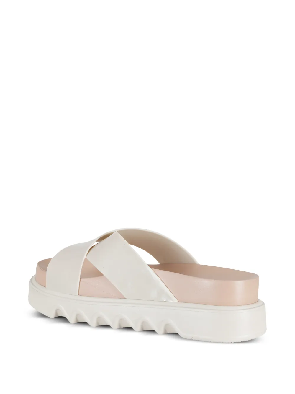 Melissa crossover-strap platform sandals Beige