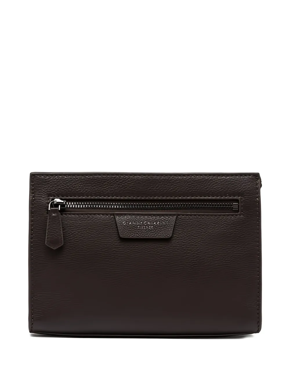 GIANNI CHIARINI Florence logo-plaque wallet - Marrone