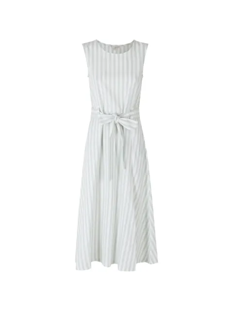 Barbour stripe-pattern belted dress