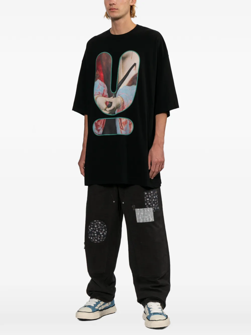 Undercover T-shirt met ronde hals Zwart