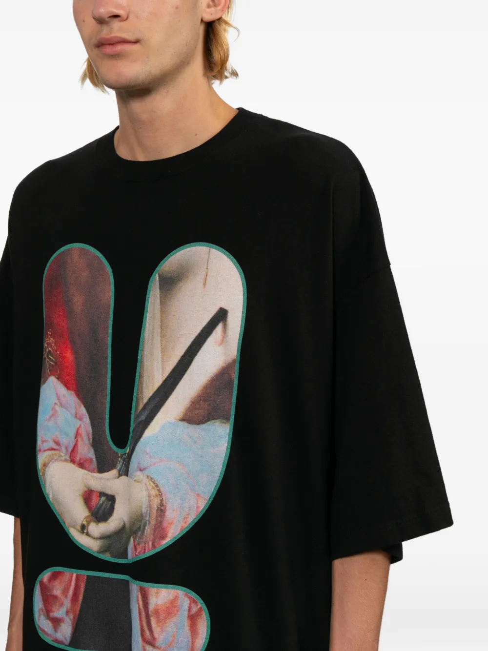 Undercover T-shirt met ronde hals Zwart