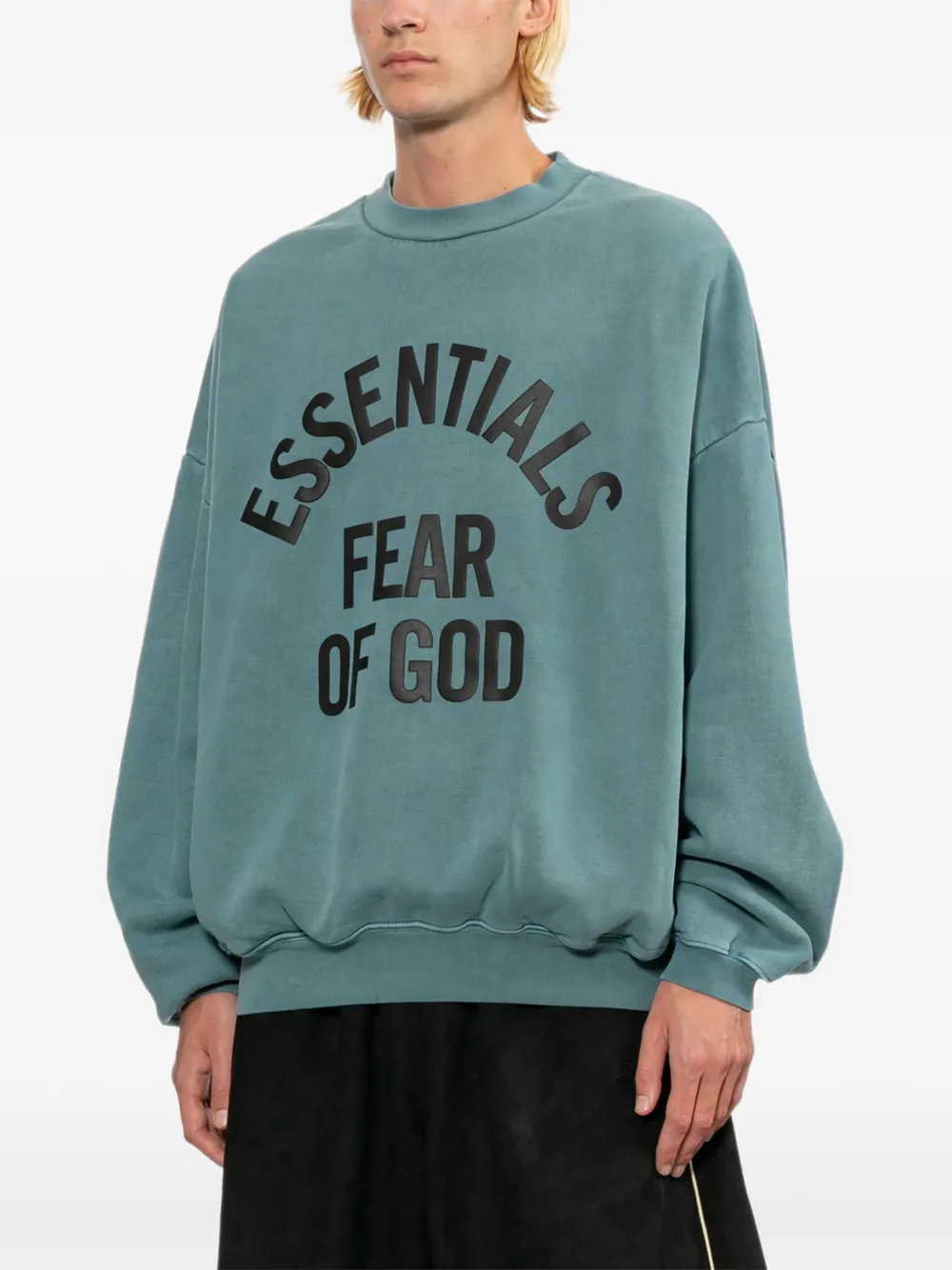  Essentials Pull à Logo Imprimé - Bleu 