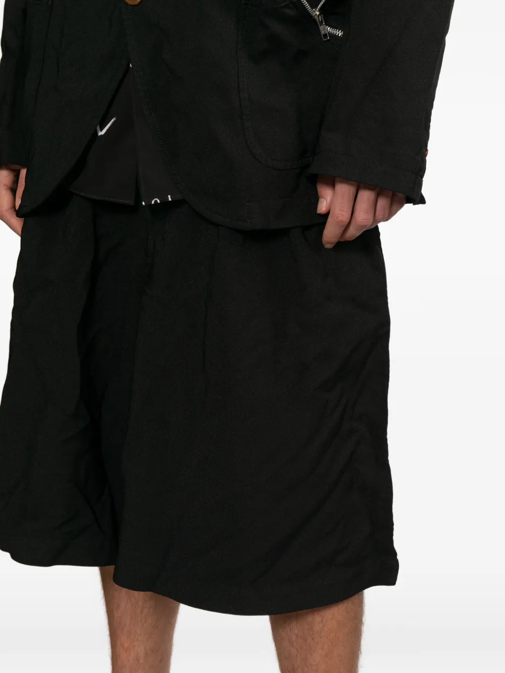 Comme Des Garçons Shirt Pantalon met knoop Zwart