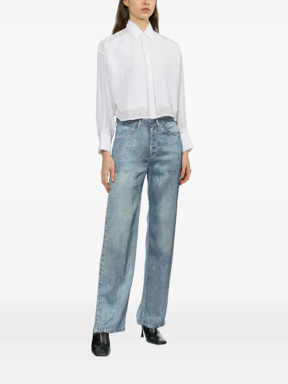  Rag & Bone Camisa A Paneles - Blanco 