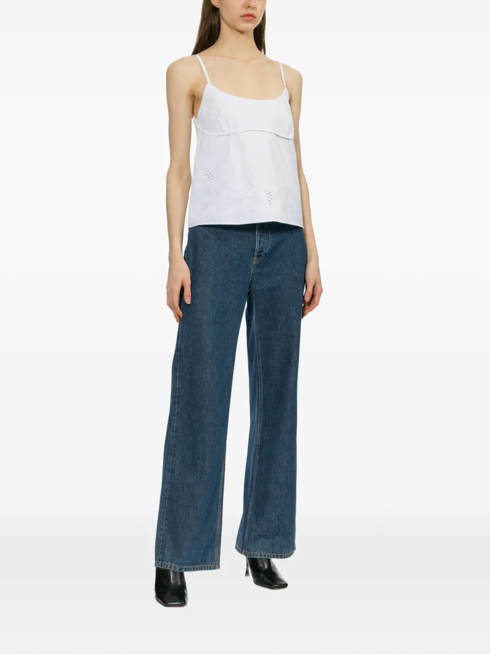 rag & bone Tanktop met logo Wit