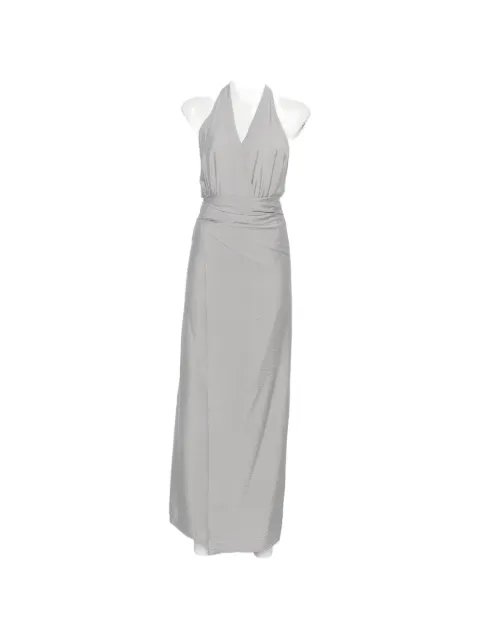 RAME halterneck wrap asymmetric dress