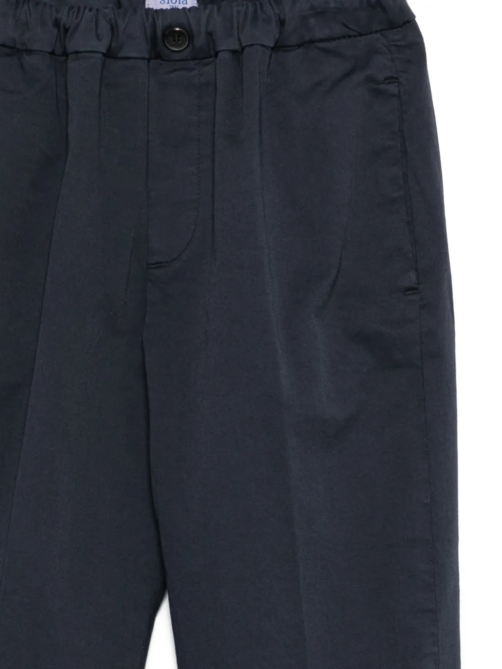 Siola Plooibroek met knoop Blauw