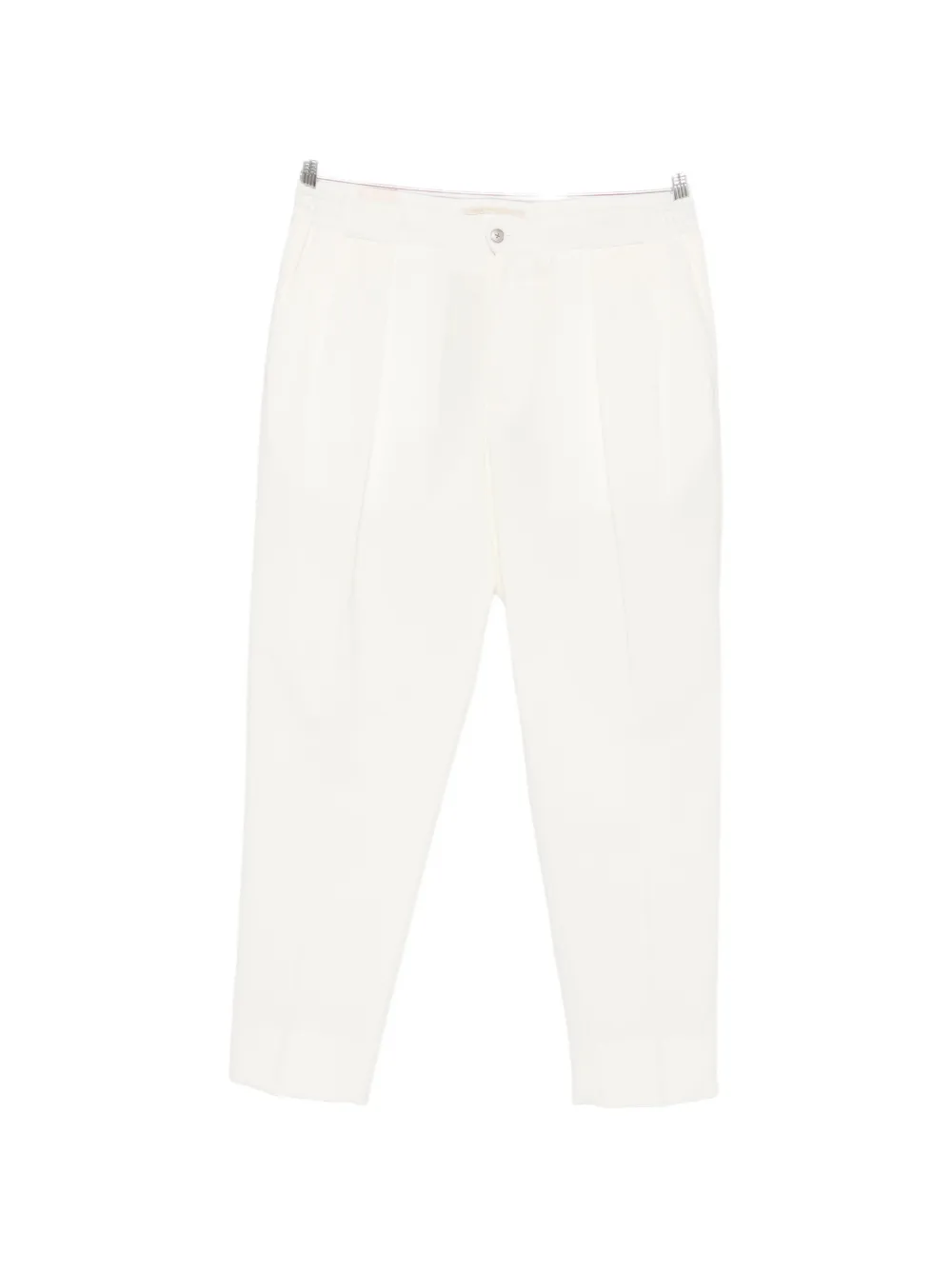 Briglia 1949 pleated elasticated-waist trousers - Bianco