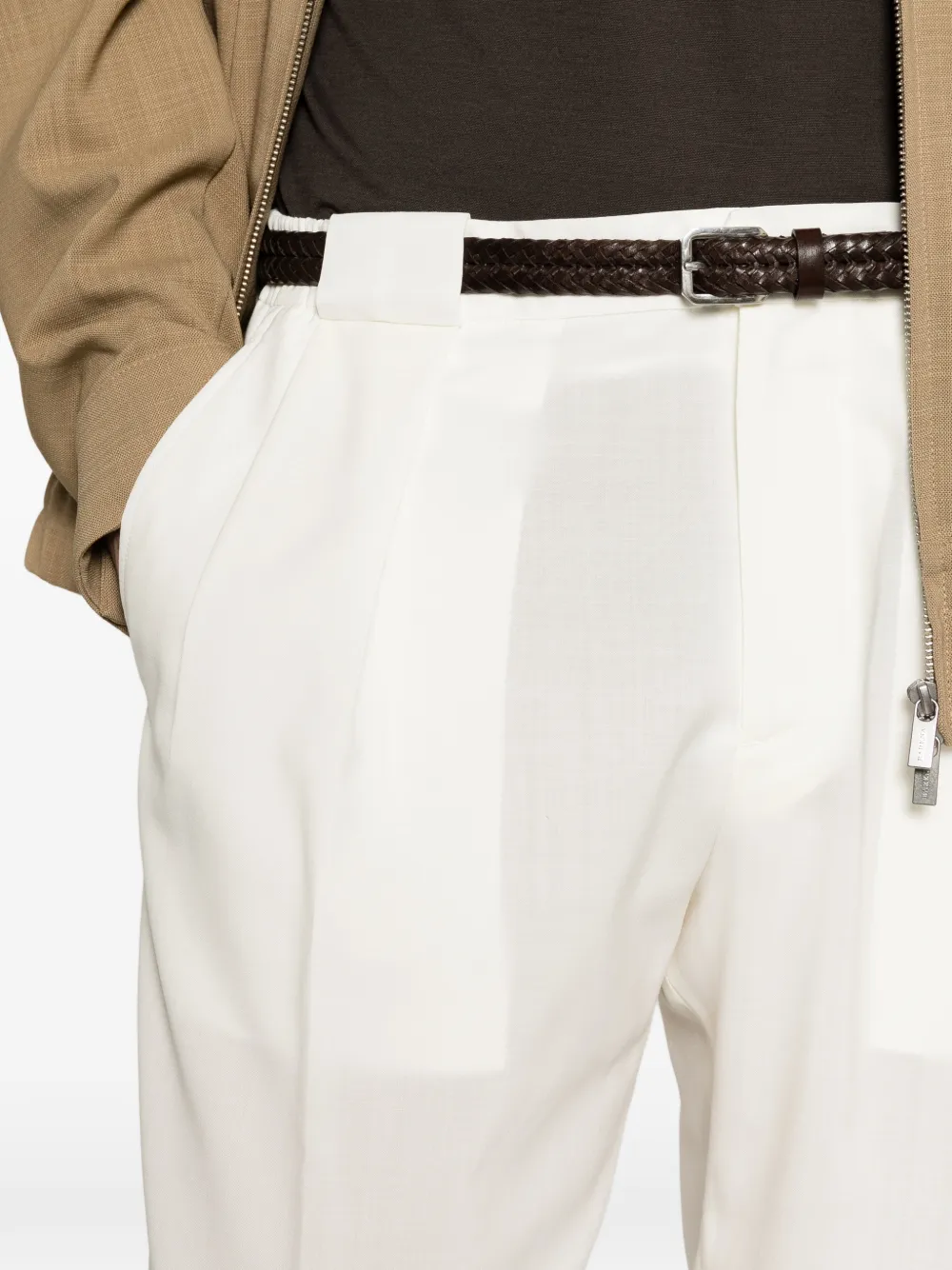 Briglia 1949 Broek met elastische taille Wit