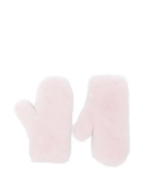 Max Mara teddy strap mittens