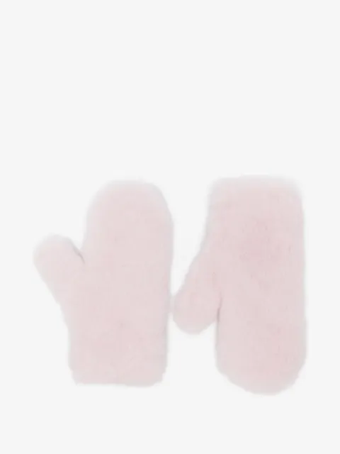 Max Mara teddy strap mittens