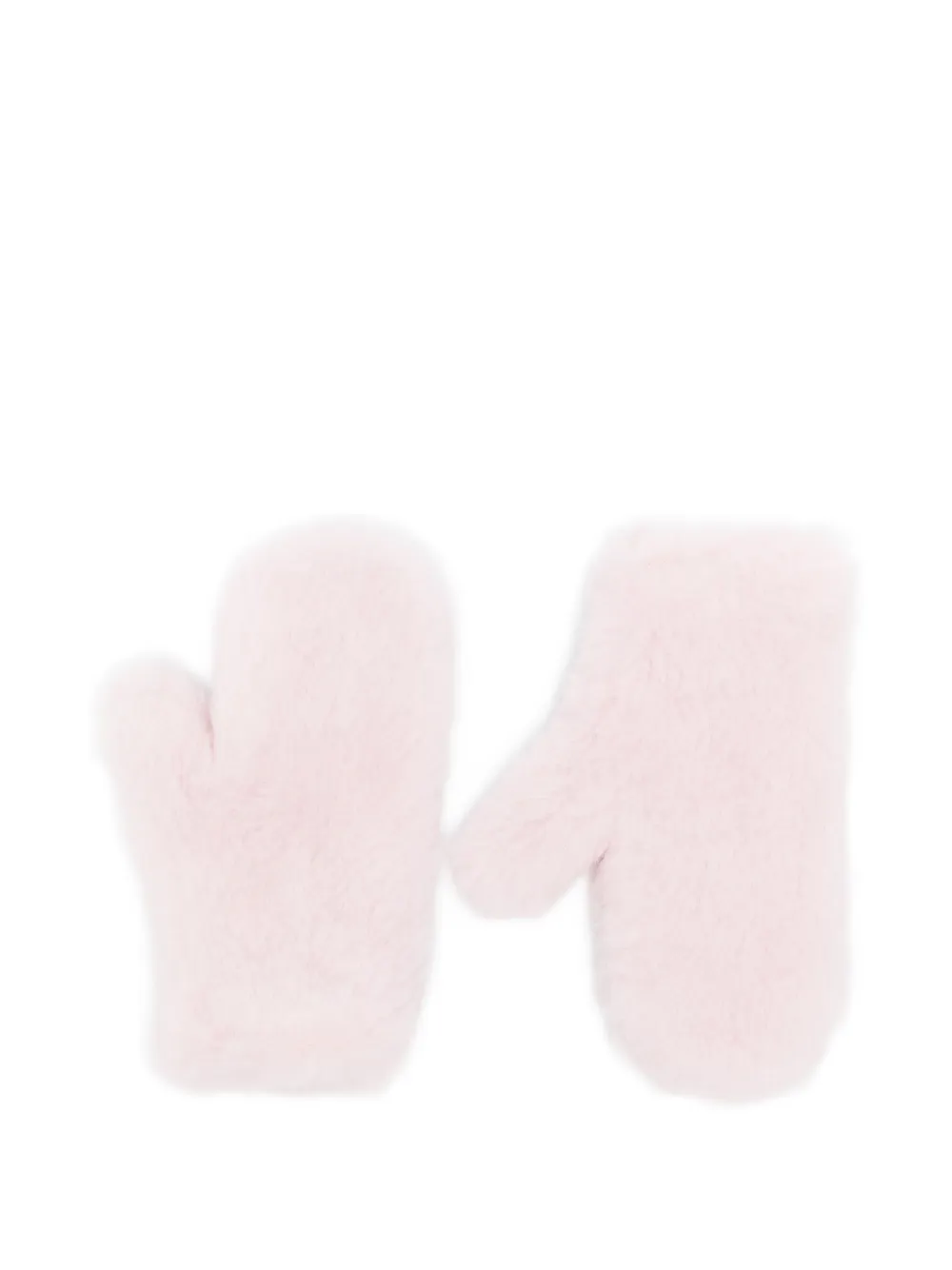  Max Mara Teddy Strap Mittens - Rosa 