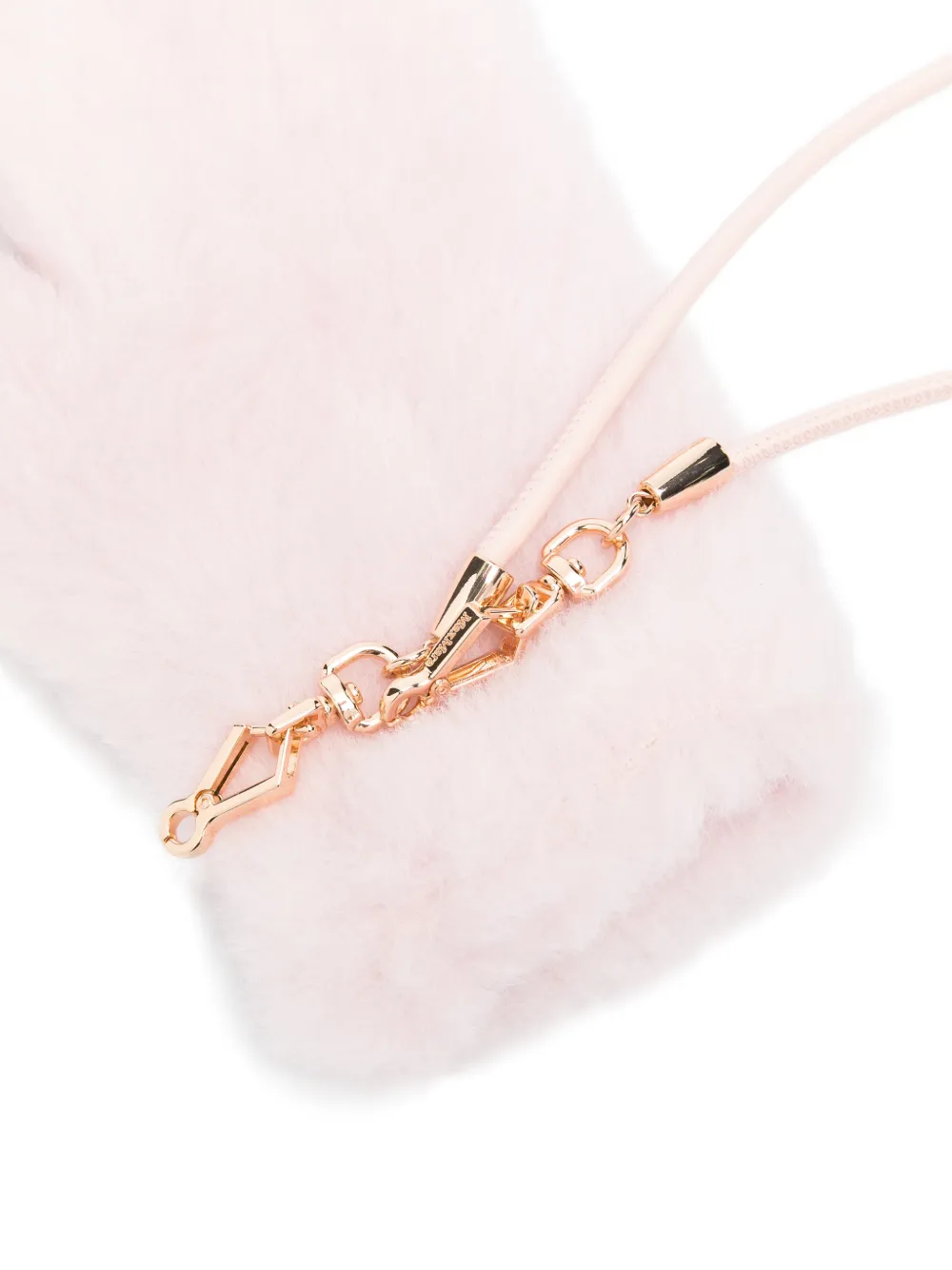  Max Mara Teddy Strap Mittens - Rosa 