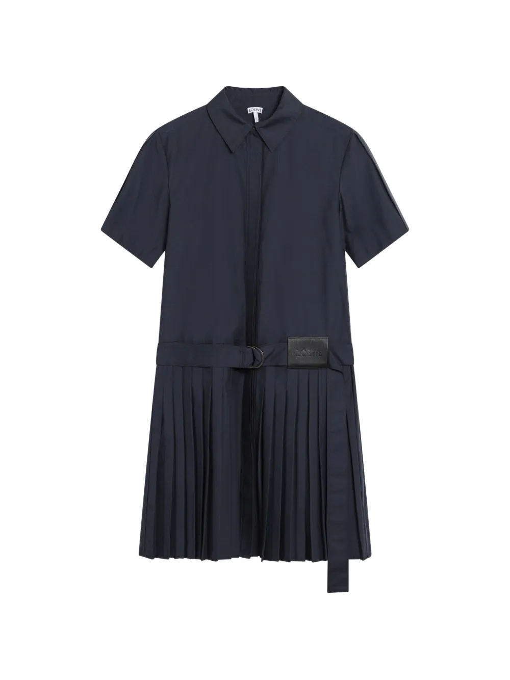 LOEWE pleated mini dress - Blau