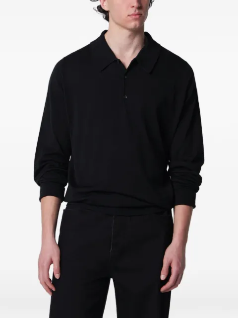 John Smedley Finchley long-sleeved polo shirt
