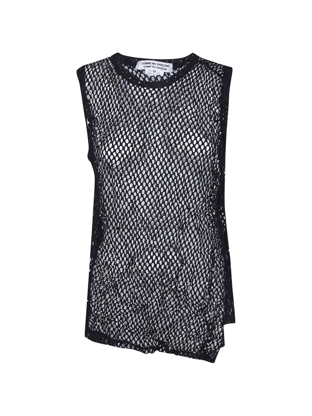Comme Des Garçons Comme Des Garçons mesh asymmetric top - Nero