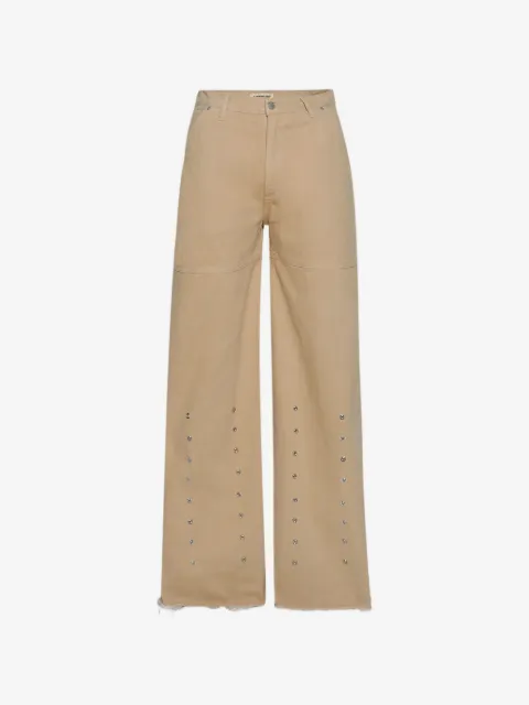 astrum rivet frayed jeans