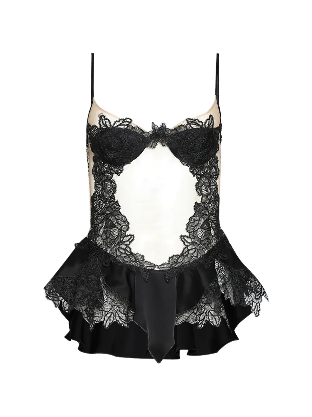 David Koma lingerie top - Nero
