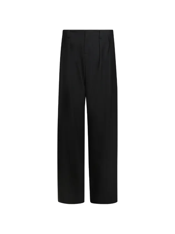 David Koma Double-pleated Tailored Trousers in Black