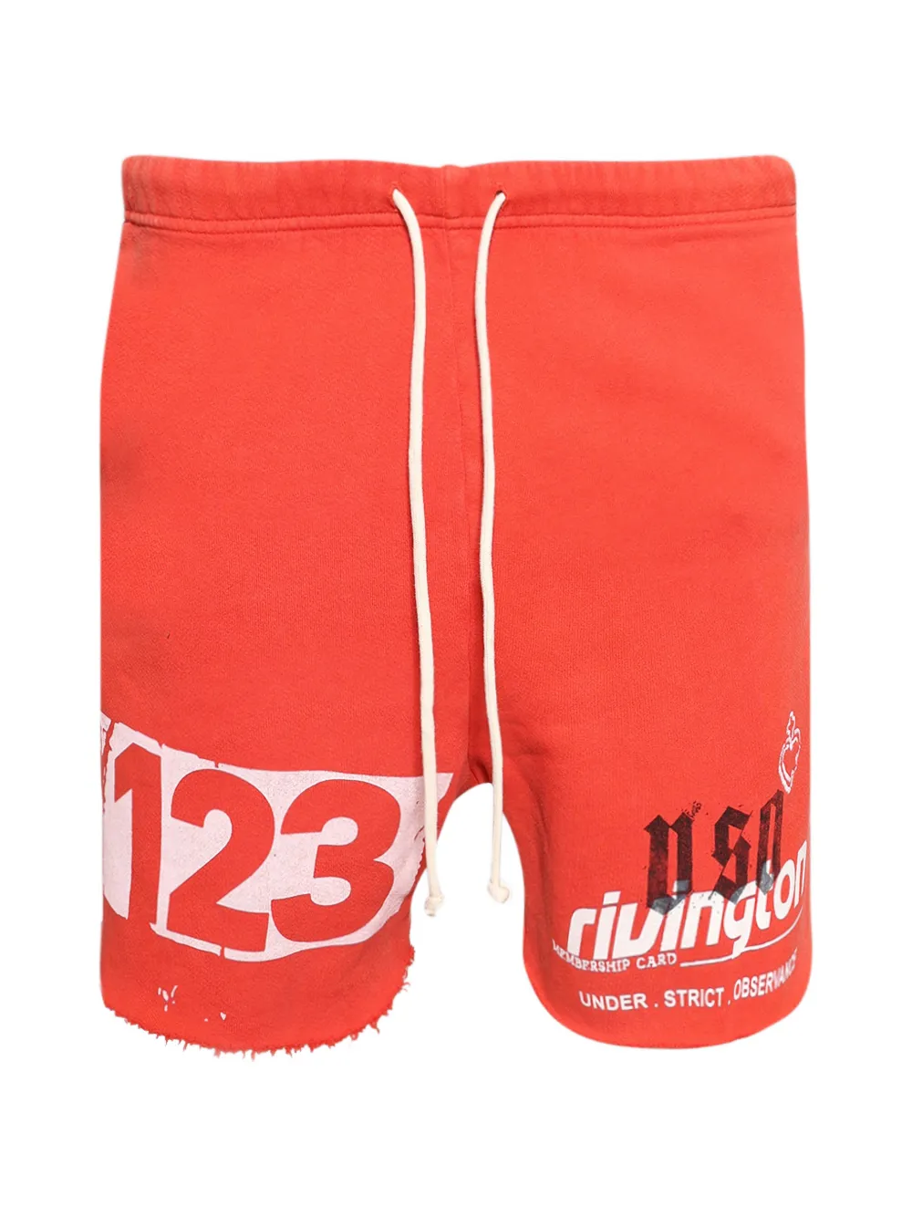 RIVINGTON ROI REBIS Membership Uso drawstring shorts - Rosso