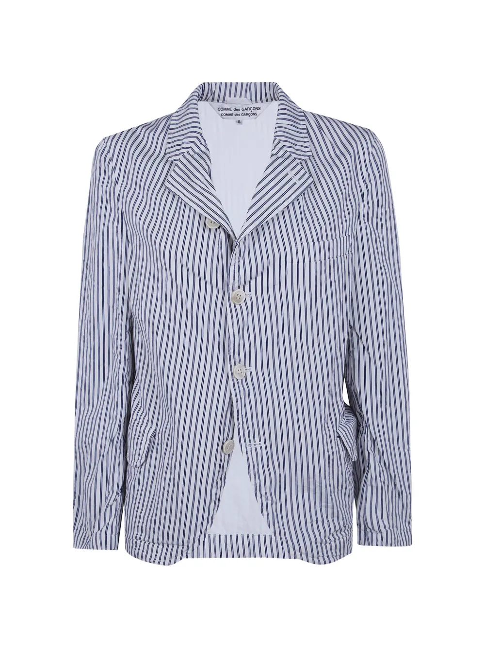 Comme Des Garçons Comme Des Garçons striped blazer - White