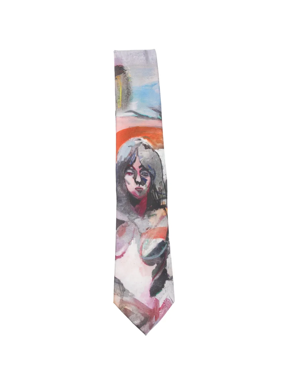KidSuper figure-graphic tie - Toni neutri