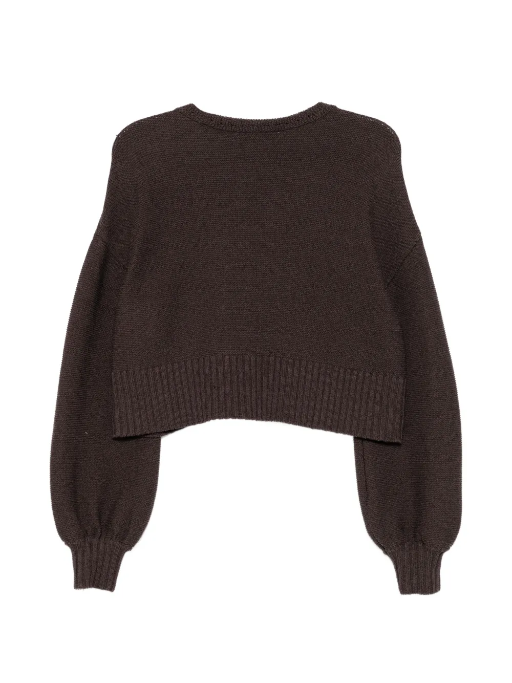 Low Classic Vest met pofmouwen Bruin