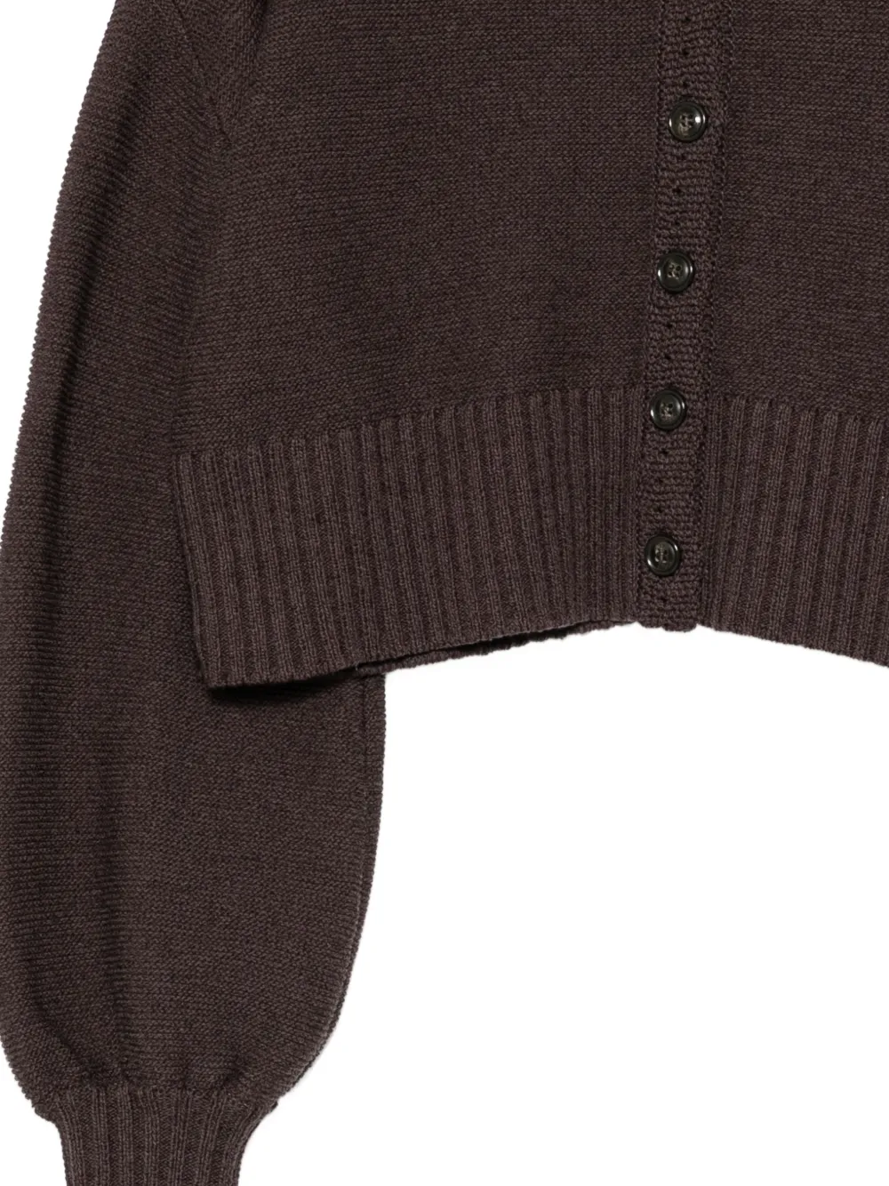 Low Classic Vest met pofmouwen Bruin