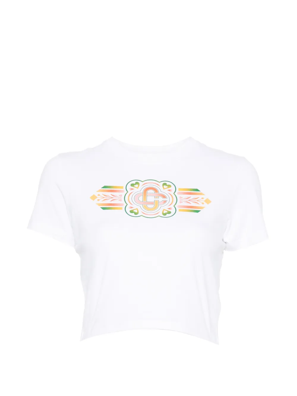 Casablanca T-shirt con logo - Bianco