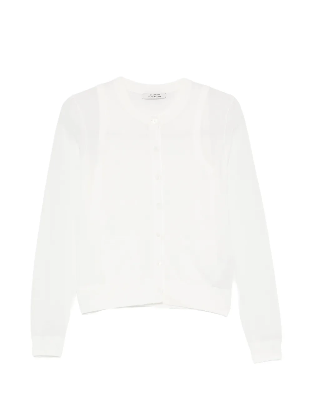 Dorothee Schumacher fine-knit button-front top and cardigan set - Weiß