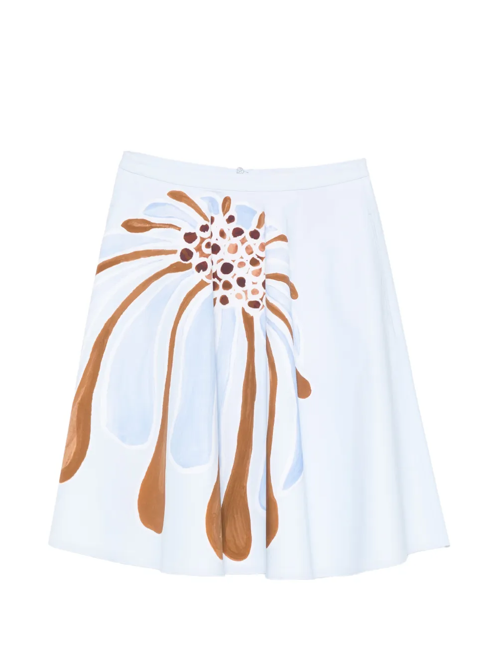 Dorothee Schumacher Floral-print Flared Midi Skirt In Blue