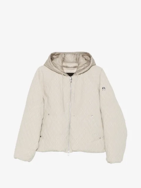 Moose Knuckles logo-print hooded jacket