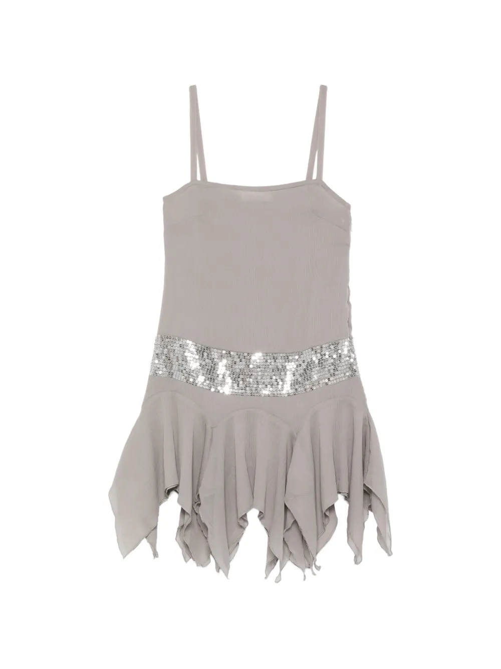 Gimaguas Leila sequin-embellishment mini dress - Grigio